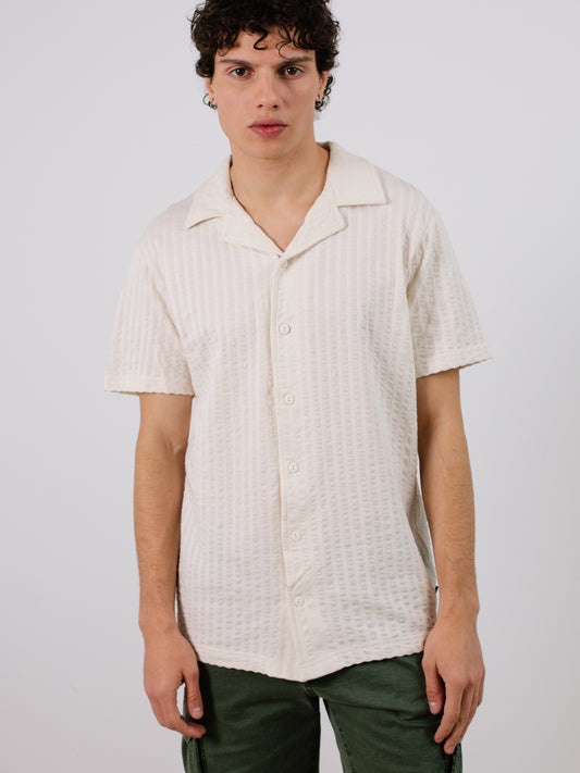 Indicode Jeans Camisa Manga Corta Cuello Bowling Increpe Vanilla Ice