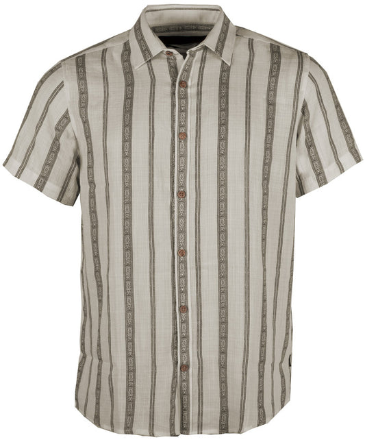 Indicode Jeans Camisa Manga Corta Vintage Infolke White Asparagus