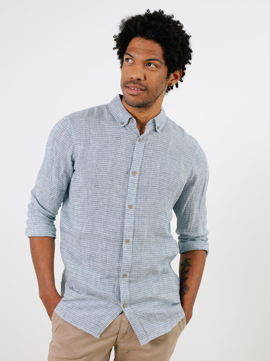 Indicode Jeans Camisa Manga Larga Inlouzu Teal
