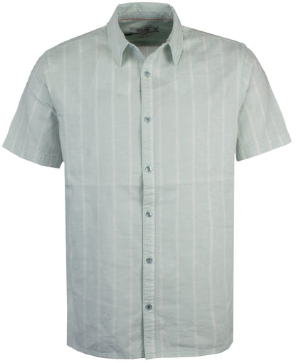 Indicode Jeans Camisa de Manga Corta y Lino Intryp Pastel Blue