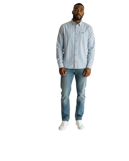 Indicode Jeans Camisa de Lino Intryp Sky Way