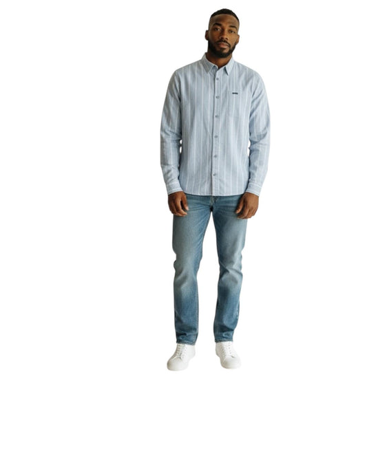 Indicode Jeans Camisa de Lino Intryp Sky Way