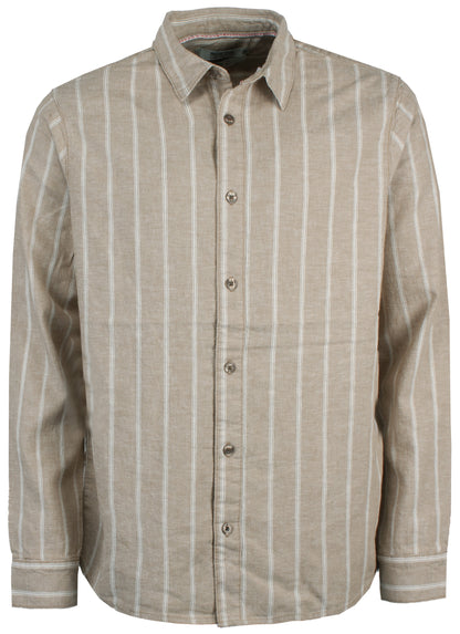 Indicode Jeans Camisa de Lino Intryp Kelp