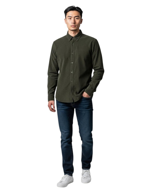 Indicode Jeans Camisa Micropana Inryan Army