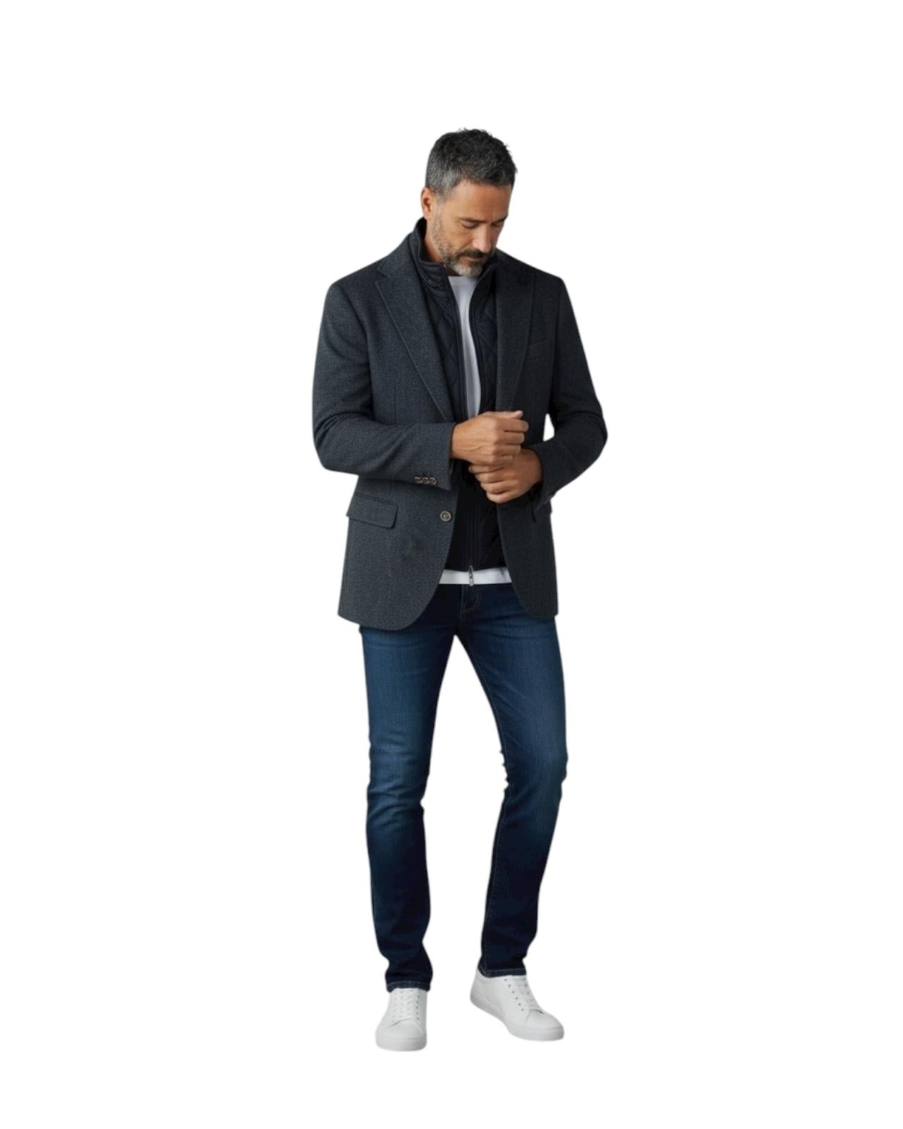 Roberto Bassi Americana Regular Trueno Azul Marino