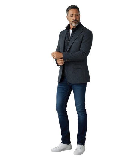 Roberto Bassi Americana Regular Trueno Azul Marino