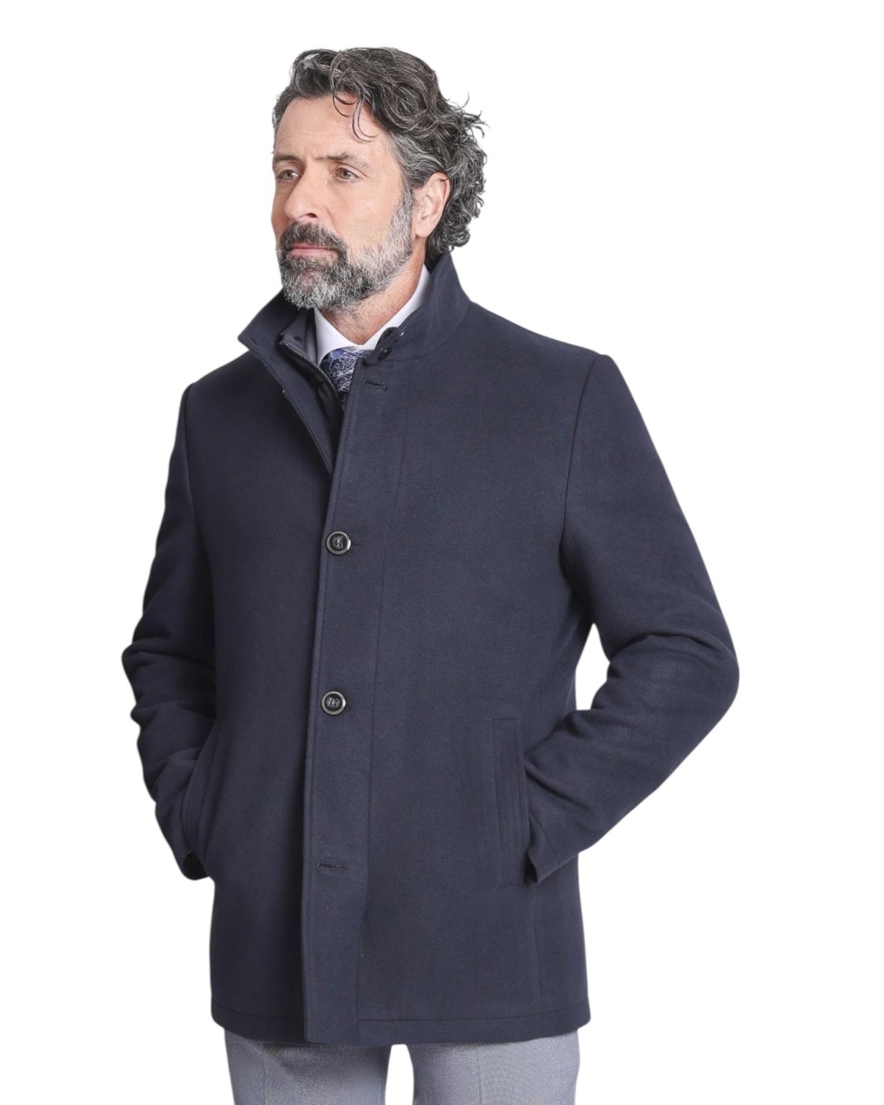 Roberto Bassi Abrigo Corto Aquiles Azul Marino