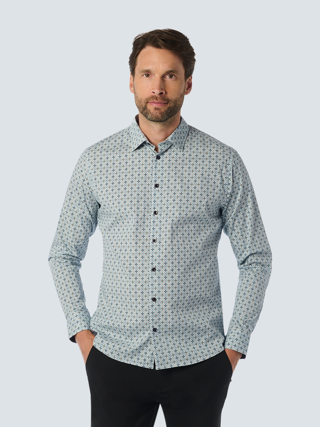 NXS Camisa Manga Larga No Excess Estampada Cloud