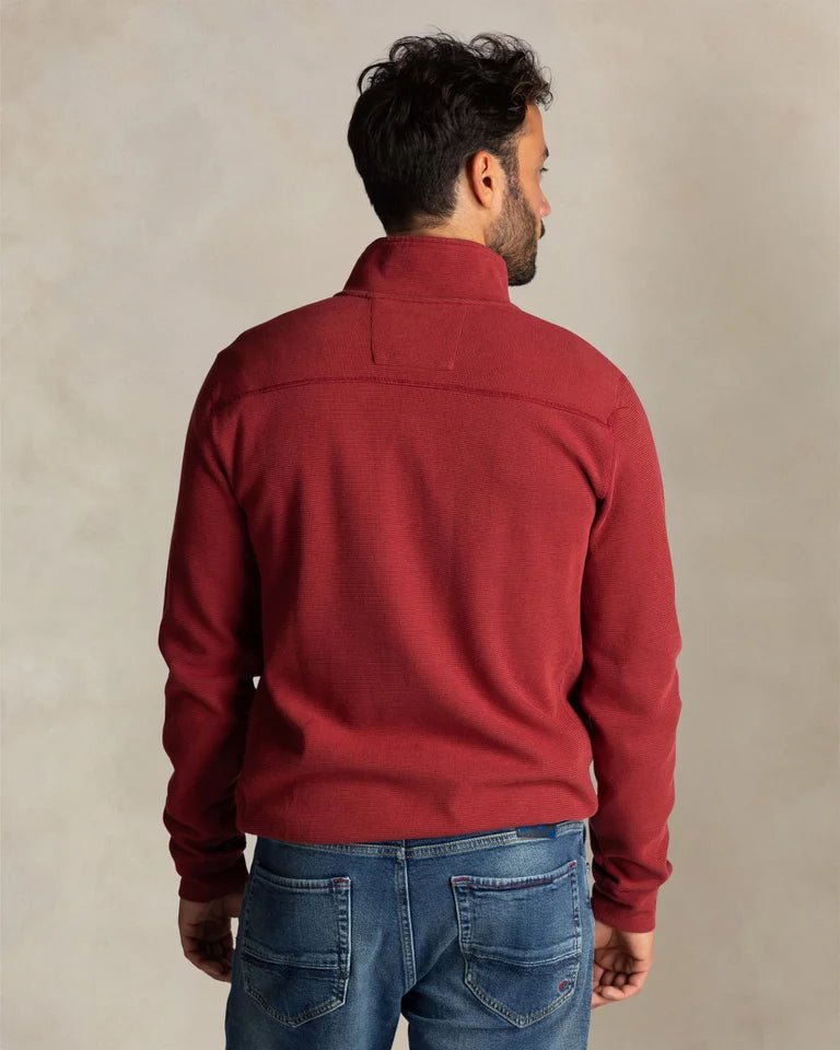 NZA Pullover Cuello Media Cremallera New Zealand Auckland Cherry Red