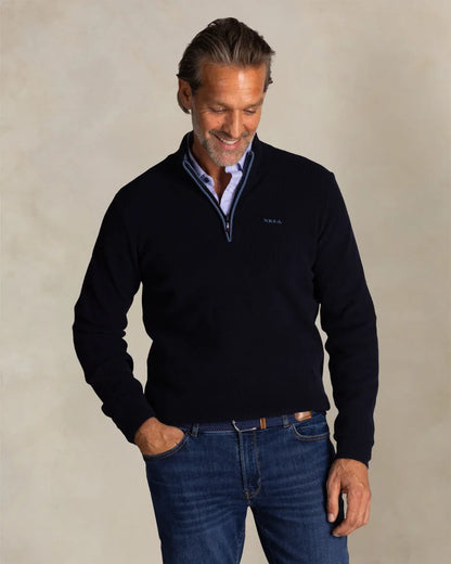 NZA Pullover Angel Con Media Cremallera New Zealand Auckland Classic Navy