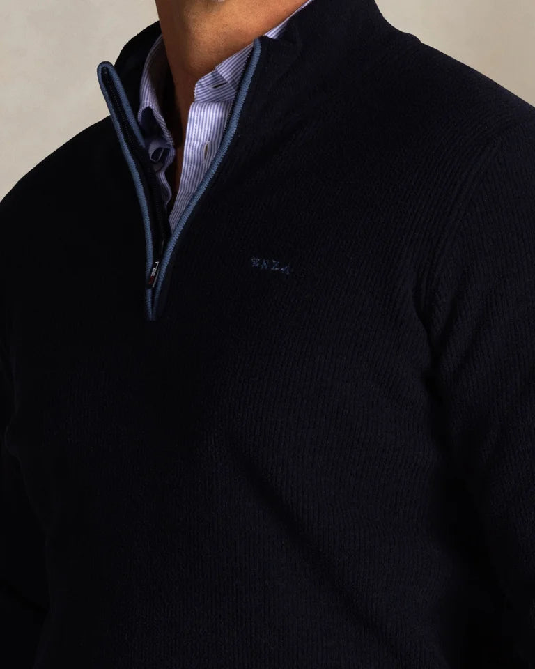 NZA Pullover Angel Con Media Cremallera New Zealand Auckland Classic Navy