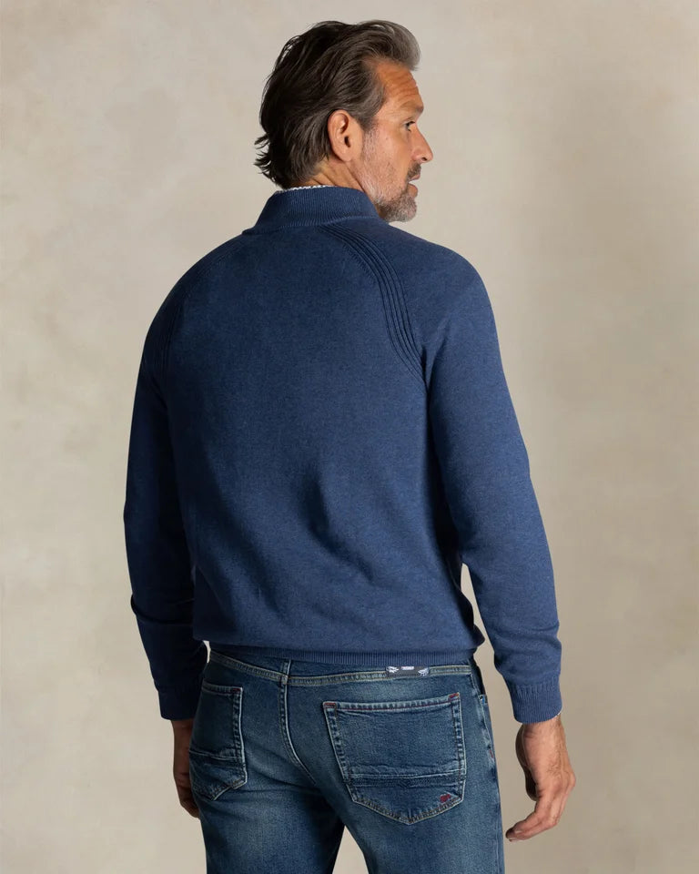 NZA Pullover Cuello Media Cremallera New Zealand Auckland Brillant Blue Melange