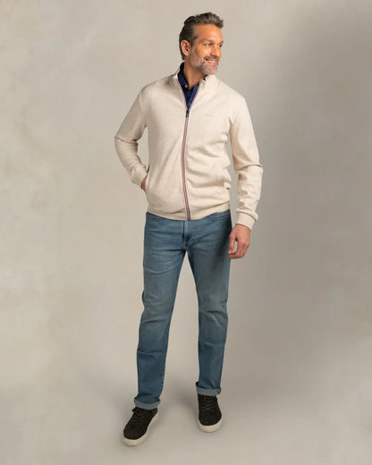 NZA Cardigan New Zealand Auckland Light Cream Melange