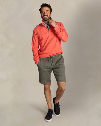 NZA Pullover Cuello Media Cremallera New Zealand Auckland Red Tide Melange