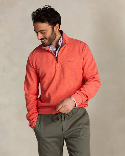 NZA Pullover Cuello Media Cremallera New Zealand Auckland Red Tide Melange