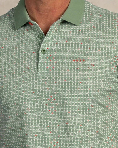 NZA Polo Manga Corta New Zealand Auckland Mist Green