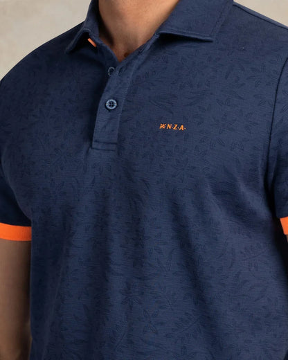 NZA Polo Manga Corta New Zealand Auckland Navy Sky