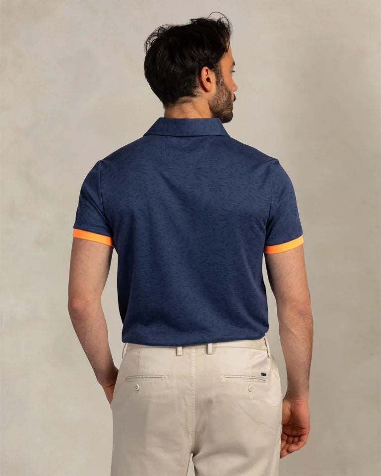 NZA Polo Manga Corta New Zealand Auckland Navy Sky