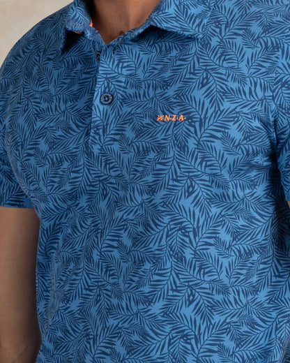 NZA Polo Manga Corta New Zealand Auckland Navy Sky