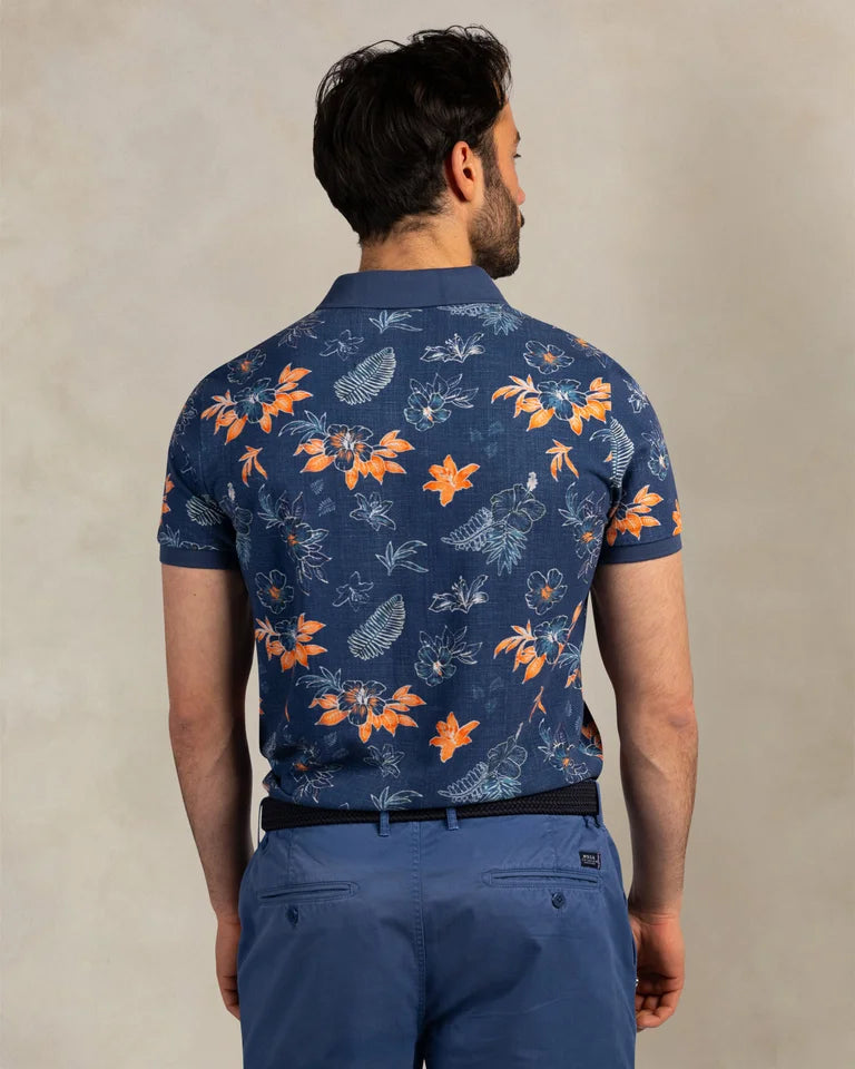 NZA Polo Manga Corta New Zealand Auckland Navy Sky