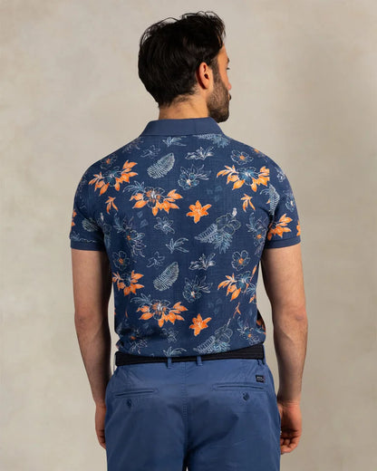 NZA Polo Manga Corta New Zealand Auckland Navy Sky