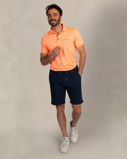 NZA Polo Manga CortaNew Zealand Auckland Fresh Mandarine