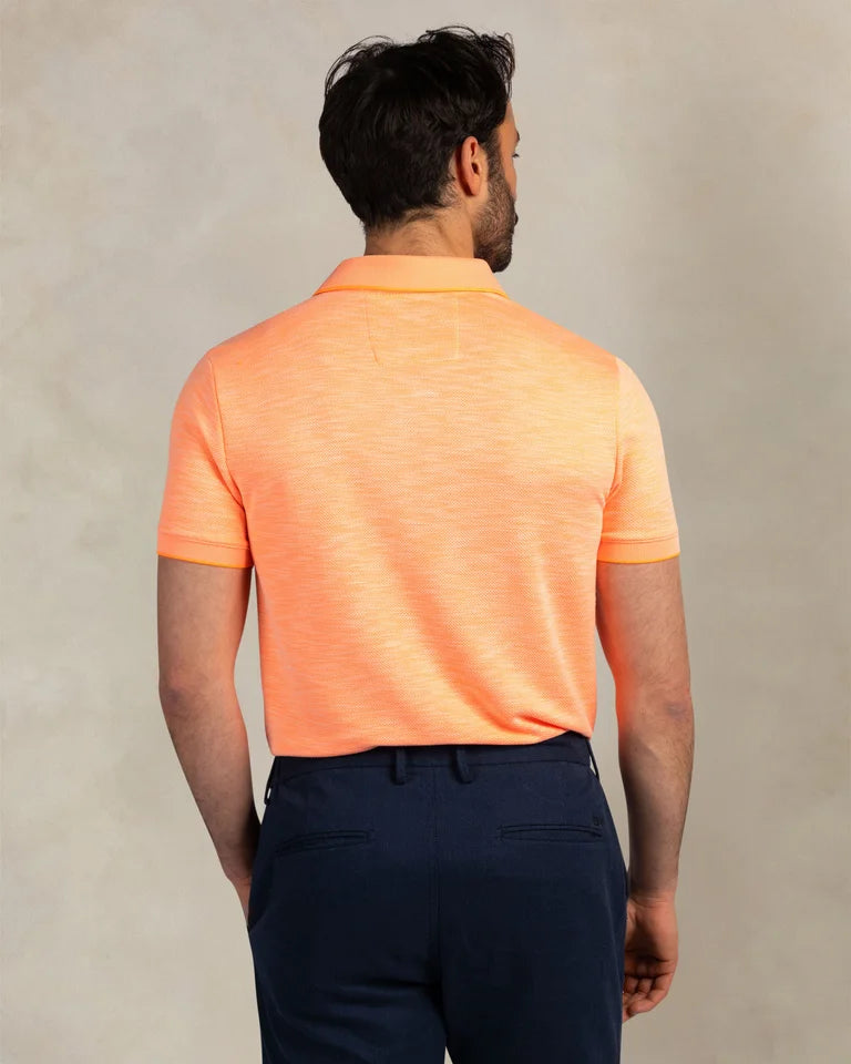 NZA Polo Manga CortaNew Zealand Auckland Fresh Mandarine