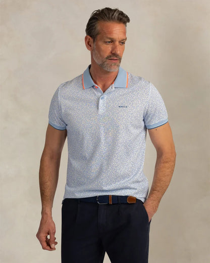 NZA Polo Manga Corta New Zealand Auckland Sunny Blue