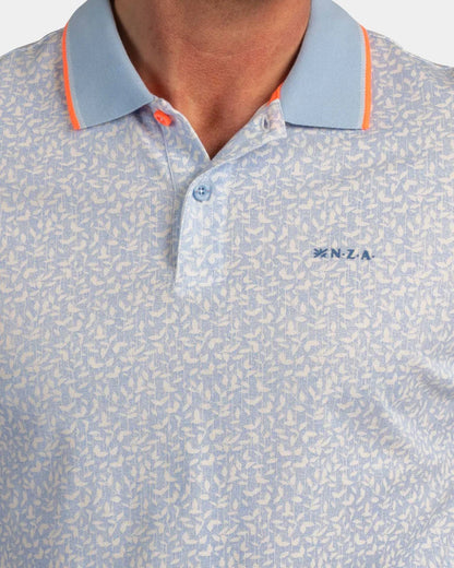 NZA Polo Manga Corta New Zealand Auckland Sunny Blue