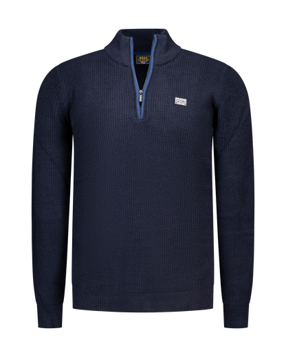 New Zealand Auckland Jersey con Media Cremallera Oxford Navy