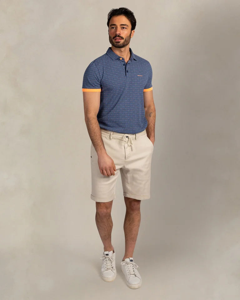 NZA Polo Manga Corta New Zealand Auckland Navy Sky