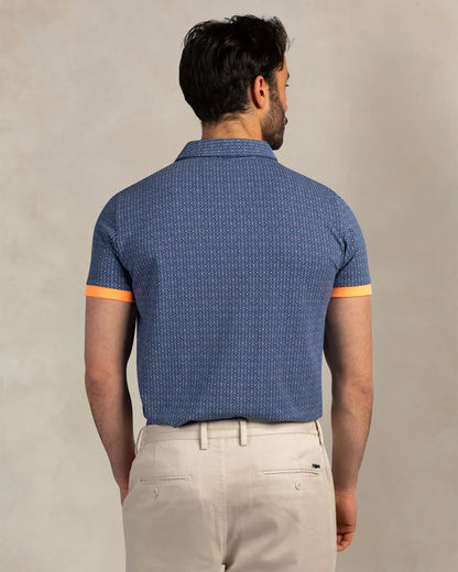 NZA Polo Manga Corta New Zealand Auckland Navy Sky