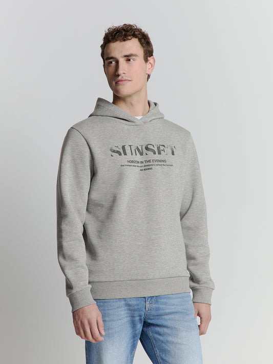 NXS Sudadera Con Capucha No Excess Grey Melange