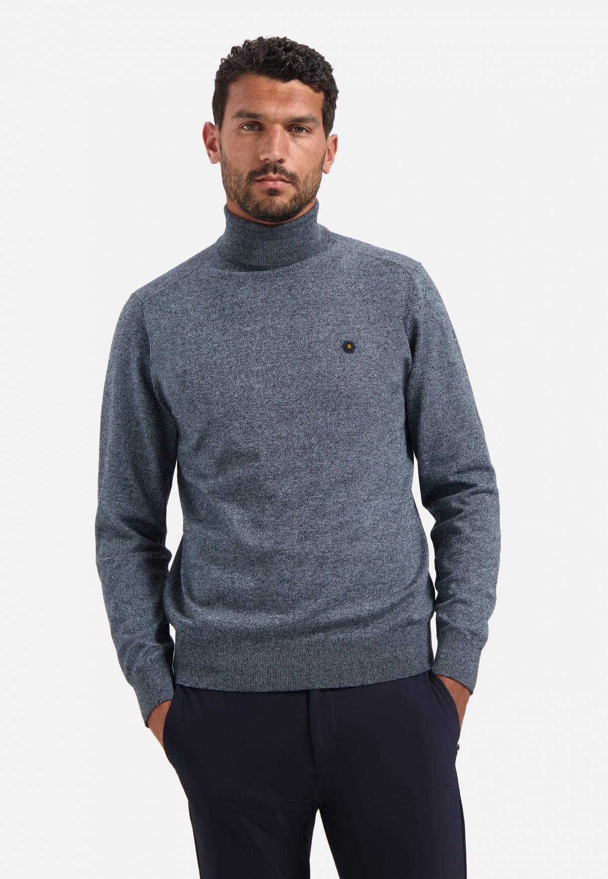 NXS Pullover de Cuello Cisne No Excess Dusty Blue