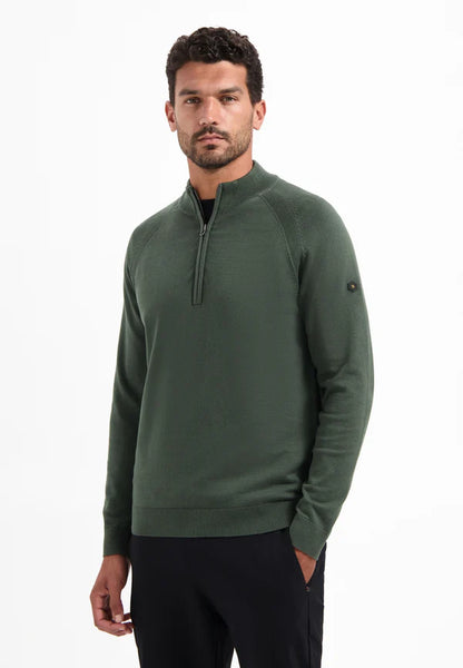 NXS Pullover Cuello Con Media Cremallera No Excess Dark Green