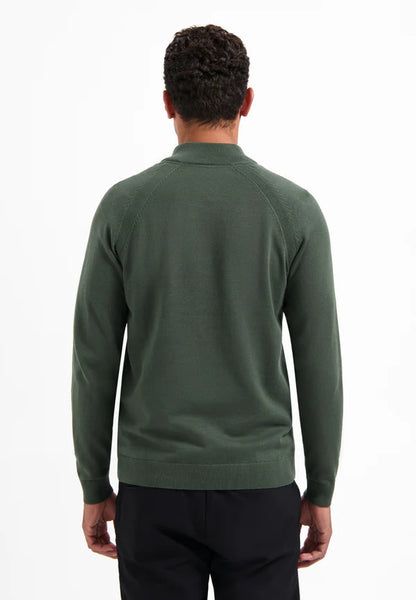 NXS Pullover Cuello Con Media Cremallera No Excess Dark Green
