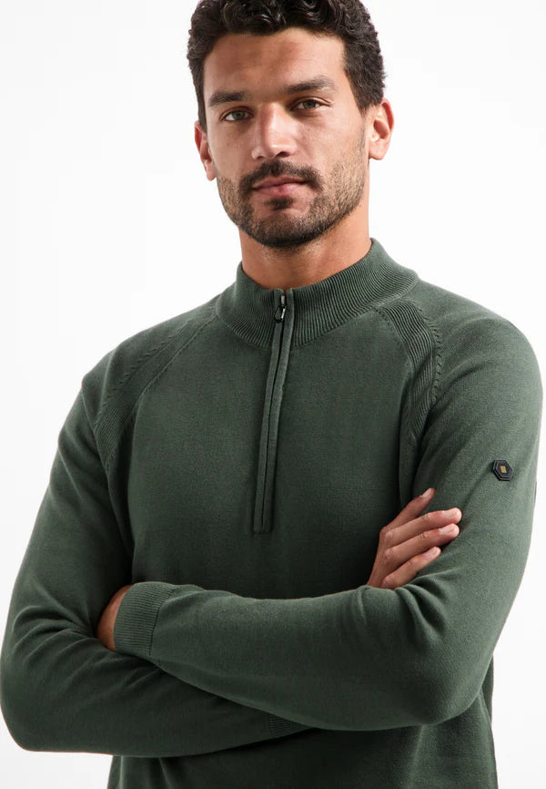 NXS Pullover Cuello Con Media Cremallera No Excess Dark Green