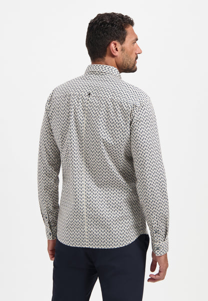 NXS Camisa Manga Larga Estampada White