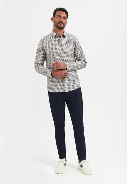 NXS Camisa Manga Larga Estampada White