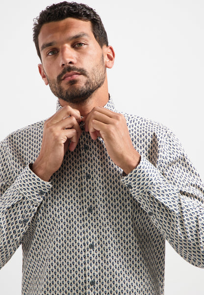 NXS Camisa Manga Larga Estampada White