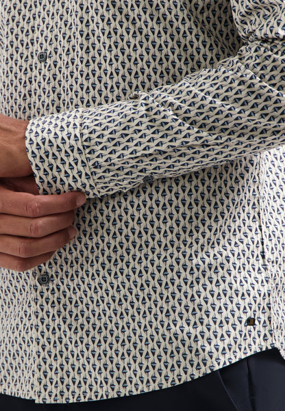 NXS Camisa Manga Larga Estampada White