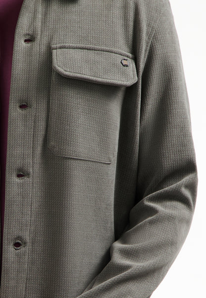 NXS Sobrecamisa Con botones No Excess Dark Clay