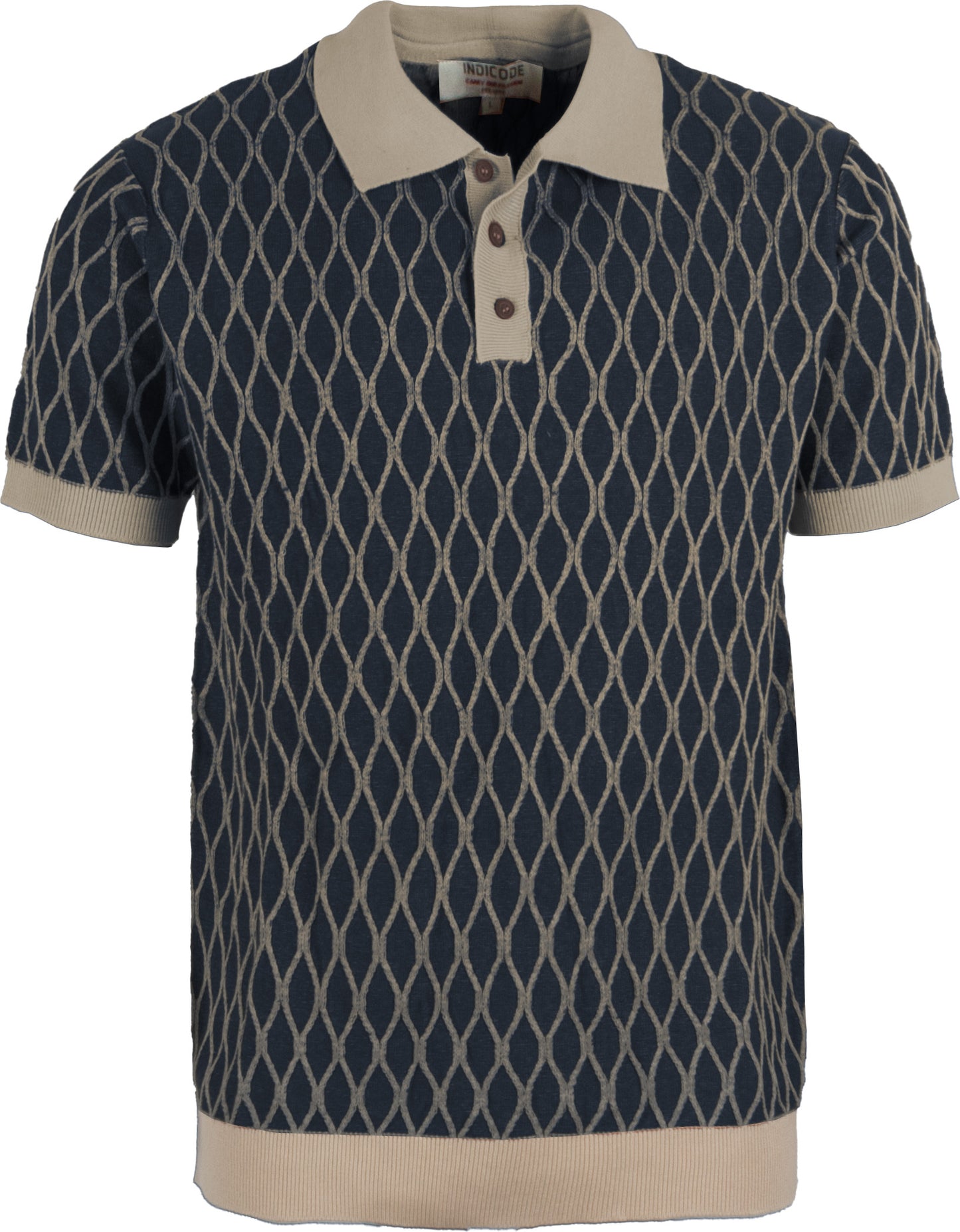 Indicode Jeans Polo de Punto Inovale Sky Captain