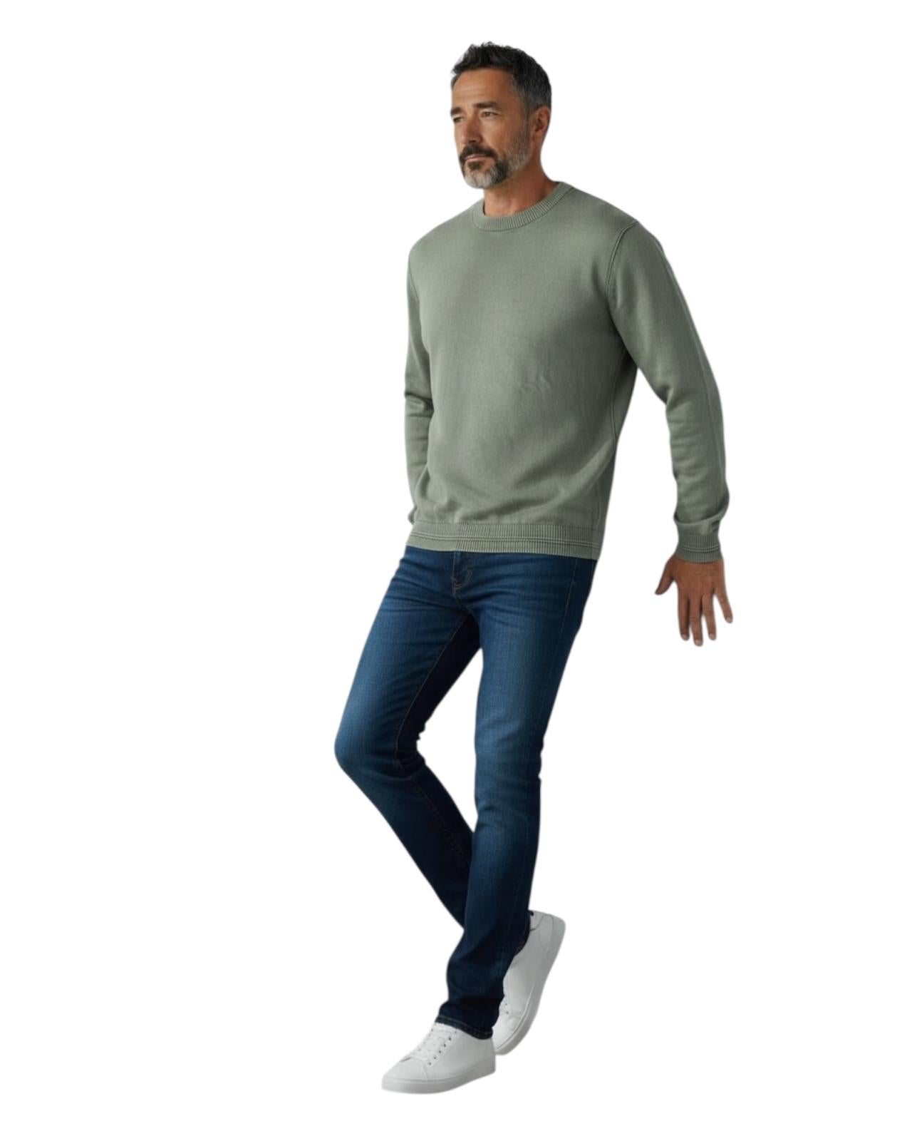 Indicode Jeans Pullover Lavado a la Piedra Infilmur Sea Spray