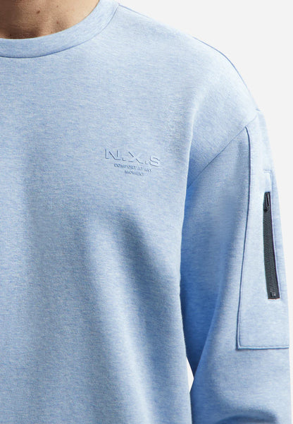 NXS Sweater De Cuello Redondo No Excess Blue