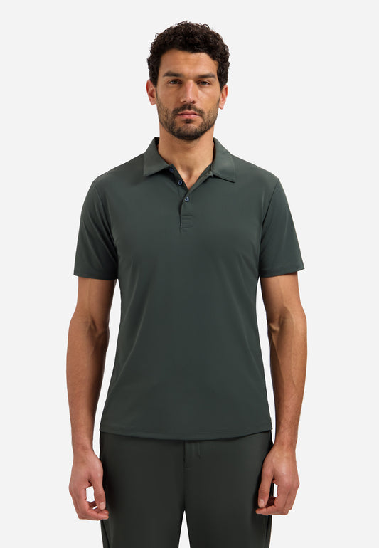 NXS Polo Tecnico Elastico No Excess Dark Steel