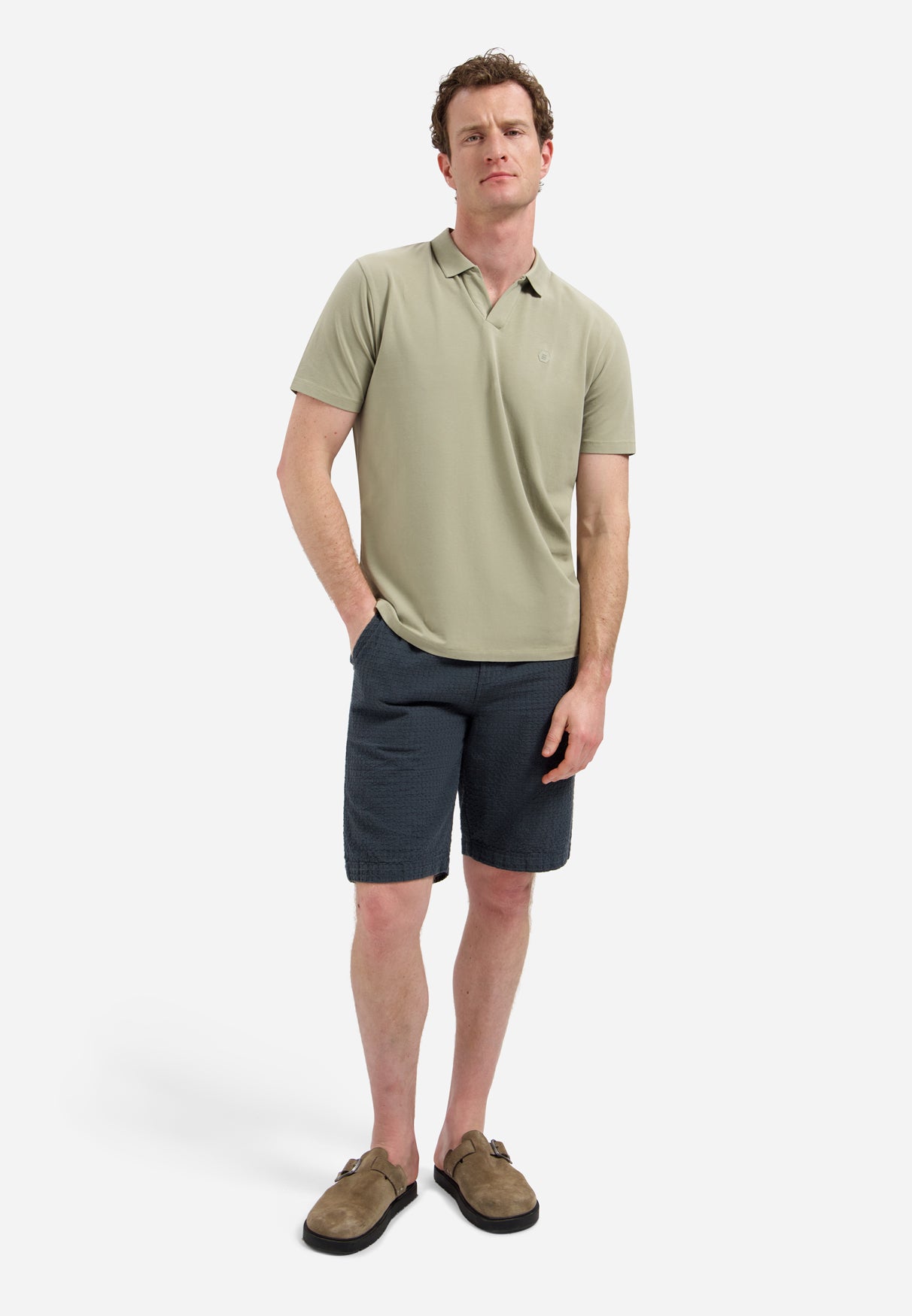 NXS Polo Sin Botones No Excess Taupe