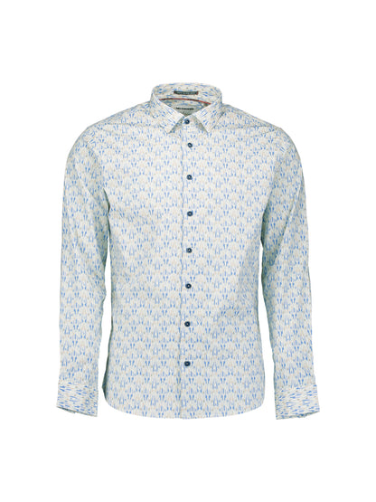 NXS Camisa Manga Larga Estampada No Excess Blue