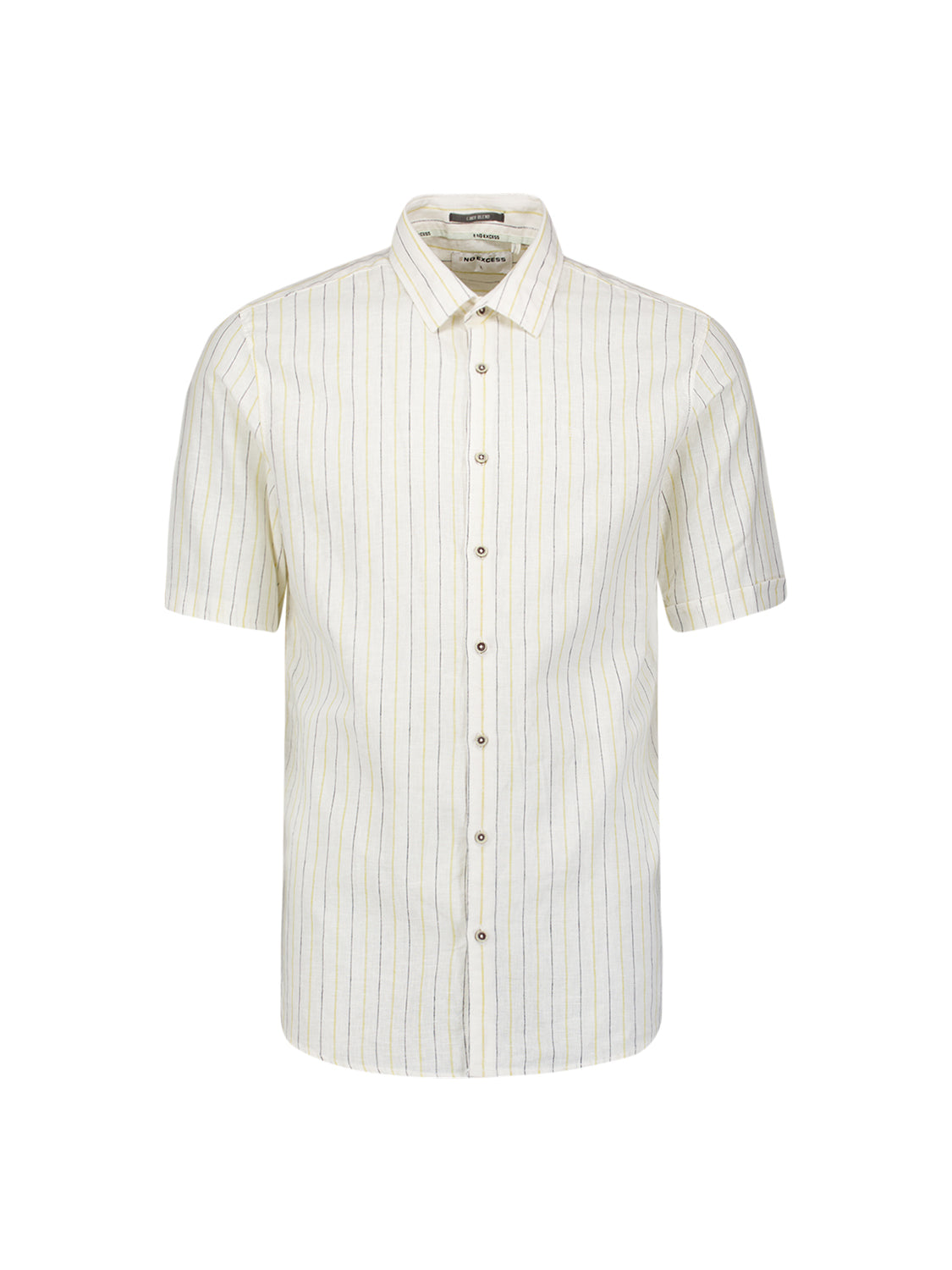 NXS Camisa Manga Corta de Lino Yellow