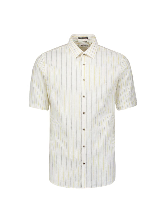 NXS Camisa Manga Corta de Lino Yellow
